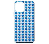 Custodia per iPhone 12 mini Stampa estetica a cuori blu con motivo a cuori