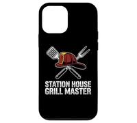 Custodia per iPhone 12 mini Station House Grilling Master BBQ Pompiere Vigile del fuoco