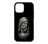 Custodia per iPhone 12 mini Statua Estetica Oscura Cascata Volti Velati Arte Surreale