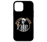 Custodia per iPhone 12 mini Staying Alive Skeleton Drink Coffee Baristas Coffee Lover