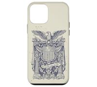 Custodia per iPhone 12 mini Stemma dell'aquila patriottica, vintage, araldica, USA