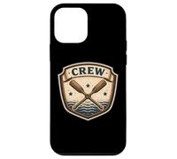 Custodia per iPhone 12 mini Stemma vintage dell'atleta di canottaggio con remi