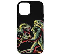 Custodia per iPhone 12 mini Stencil Mash Geek tra King Kong Skull Island e Gaw MonsterVerse