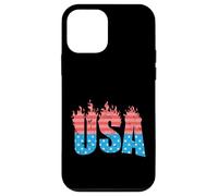 Custodia per iPhone 12 mini Stile fuoco USA