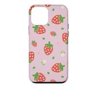 Custodia per iPhone 12 mini Strawberry Floral Garden Cottagecore Aesthetic
