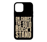 Custodia per iPhone 12 mini Su Cristo la roccia solida che sto, uomini e donne cristiani