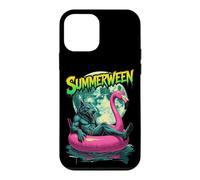 Custodia per iPhone 12 mini Summerween Werewolf Retro Horror Beach Halloween in estate