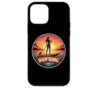 Custodia per iPhone 12 mini SUP Girl Woman Standup Paddleboard Stand Up Paddle Cute