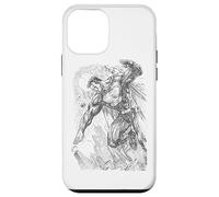 Custodia per iPhone 12 mini Superman Pencil City To Space Sketch