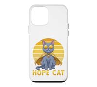 Custodia per iPhone 12 mini Supporto per il cancro infantile con nastro blu giallo russo Hope Cat