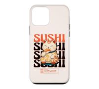 Custodia per iPhone 12 mini Sushi Cat Kawaii Neko Chibi Anime Giapponese Amante del Cibo