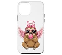 Custodia per iPhone 12 mini Sweet Valentine's Day Sloth Angel With Pink Wings