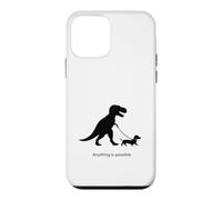 Custodia per iPhone 12 mini T-Rex e Bassotto - Tutto è possibile - Credere