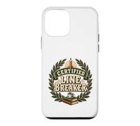 Custodia per iPhone 12 mini T-shirt con scritta "Certified Line Breaker" (lingua italiana non garantita)