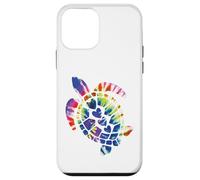 Custodia per iPhone 12 mini Tartaruga Marina Tie-Dye Carino Turtles amante Rainbow Tie Dye Ragazze