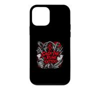 Custodia per iPhone 12 mini Tatuaggio Saga Ink Rune Viking Norse Ravens Skull