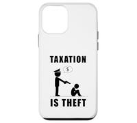 Custodia per iPhone 12 mini Taxation Is Theft Bold Statement stampa per gli amanti della libertà