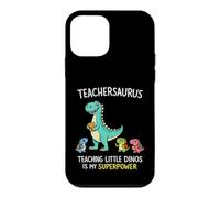 Custodia per iPhone 12 mini Teachersaurus Insegnante Umorismo Insegnare Piccoli Dinosauri