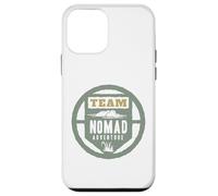 Custodia per iPhone 12 mini TEAM NOMAD ADVENTURE - Emblema circolare per esploratori all'aperto