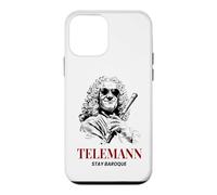 Custodia per iPhone 12 mini Telemann Stay Baroque Funny Classical Music Compositore