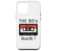 Custodia per iPhone 12 mini The 80's Rock - Nastro a cassetta per camicia, stampa nera