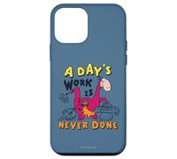 Custodia per iPhone 12 mini The Flintstones Dino A Day's Work Is Never Done