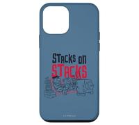 Custodia per iPhone 12 mini The Flintstones Fred Barney Stacks on Stacks