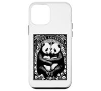 Custodia per iPhone 12 mini The Lovers Tarocchi Carino Panda Amante Coppia Vintage