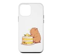 Custodia per iPhone 12 mini Tiny Calm Capybara Yuzu Cake Chibi Cute Art Kawaii
