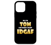 Custodia per iPhone 12 mini Tom Costume IDGAF Meme Personalized First Name Thomas Joke