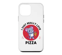 Custodia per iPhone 12 mini Topi Kawaii I Just Really Love Cute Mouse Pizza Amante