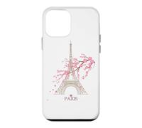 Custodia per iPhone 12 mini Torre Eiffel di Parigi il segno dell'amore Francia Casa parigina
