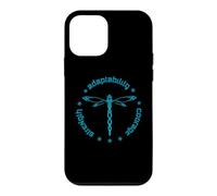 Custodia per iPhone 12 mini Totem degli attributi tribali della libellula Dashert blu