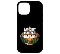 Custodia per iPhone 12 mini Trail Running Mountain Runner Eat Dirt Run Fast Repeat