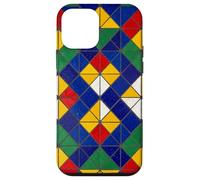Custodia per iPhone 12 mini Triangolo geometrico colorato mosaico modello