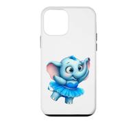 Custodia per iPhone 12 mini Tutu blu ballerina elefante carino bambino
