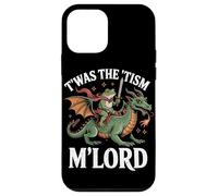Custodia per iPhone 12 mini Twas The Tism M'Lord Frog Dragon Rider Fantasy Medievale