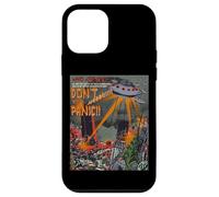 Custodia per iPhone 12 mini Ufo Flying Saucer Invasion 1950 Sience Fiction Abduction