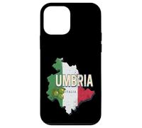 Custodia per iPhone 12 mini Umbria Italia Regione retrò Mappa Vintage Souvenir