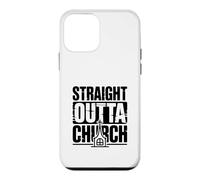Custodia per iPhone 12 mini Umorismo basato sulla fede divertente della Chiesa Straight Outta