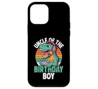 Custodia per iPhone 12 mini Uncle Of The Birthday Boy Gaming T-Rex Corrispondente Compleanno