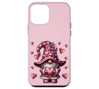 Custodia per iPhone 12 mini Unique Love Gnome Graphic Cute Heart Pattern Pink Valentines