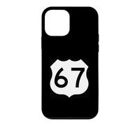 Custodia per iPhone 12 mini US Route 67 segno