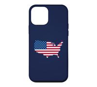 Custodia per iPhone 12 mini USA Mappa Bandiera Americana