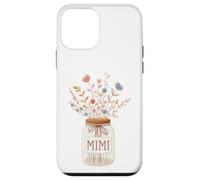 Custodia per iPhone 12 mini Vaso di fiori della nonna botanico Nome Art