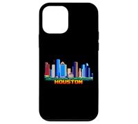 Custodia per iPhone 12 mini Videogioco in stile arcade retrò a 8 bit di Houston anni '80