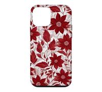 Custodia per iPhone 12 mini Vino Rosso Floreale Vintage Bold Fiori