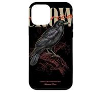 Custodia per iPhone 12 mini Vintage American Corvo Uccello Arte Natura Guardare