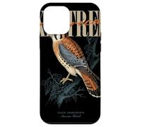Custodia per iPhone 12 mini Vintage American Gheppio Uccello Art Natura Osservazione