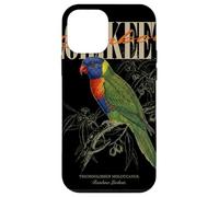 Custodia per iPhone 12 mini Vintage Arcobaleno Lorichetto Bird Watching Arte Natura Amore Uccelli